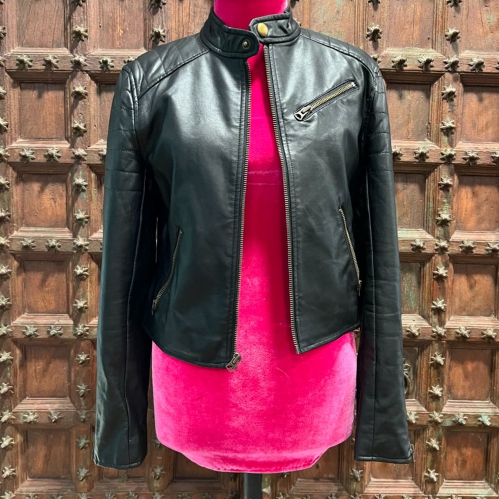 Polo Ralph Lauren Girls Faux Leather Jacket Large (12-14)
